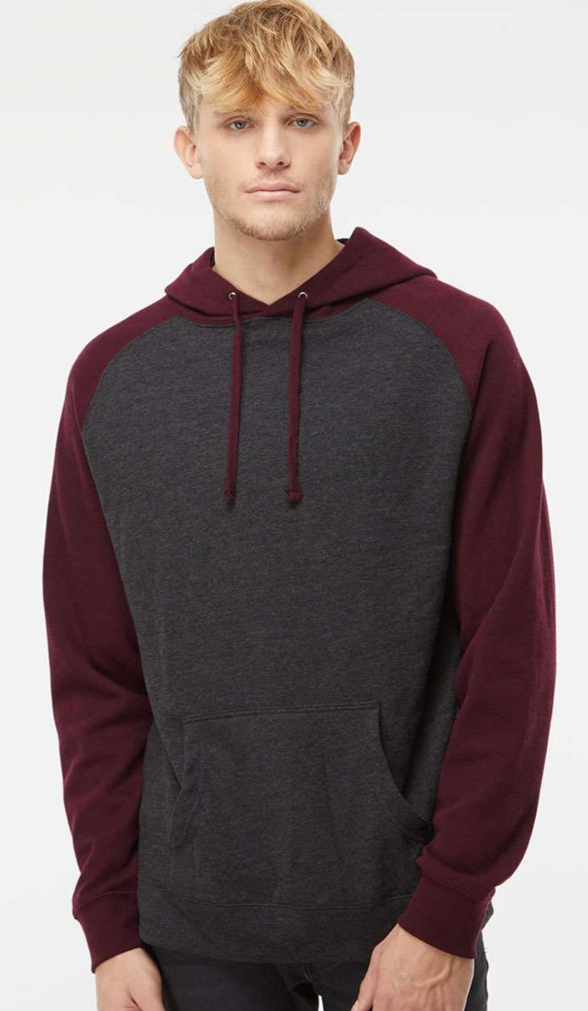 Raglan Hooded Sweatshirt