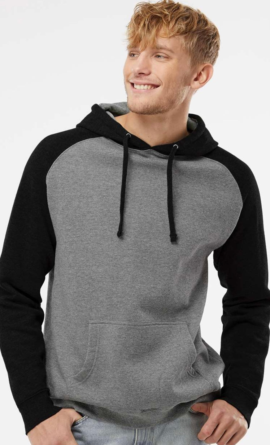 Raglan Hooded Sweatshirt
