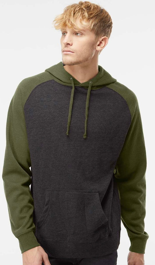 Raglan Hooded Sweatshirt