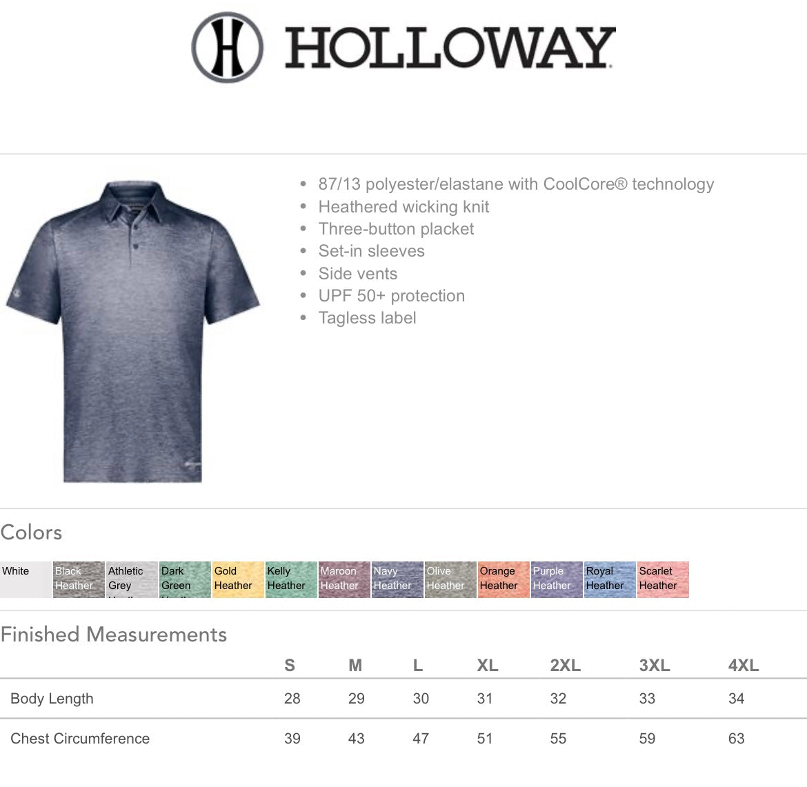 Holloway CoolCore Polo